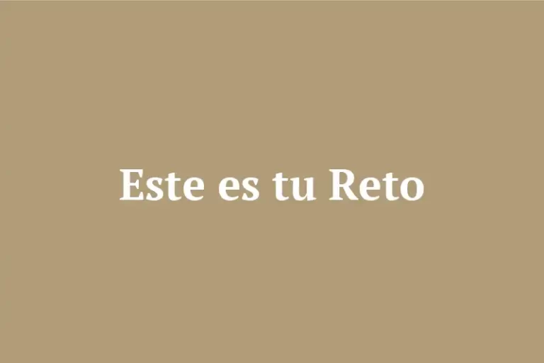 Este es tu Reto