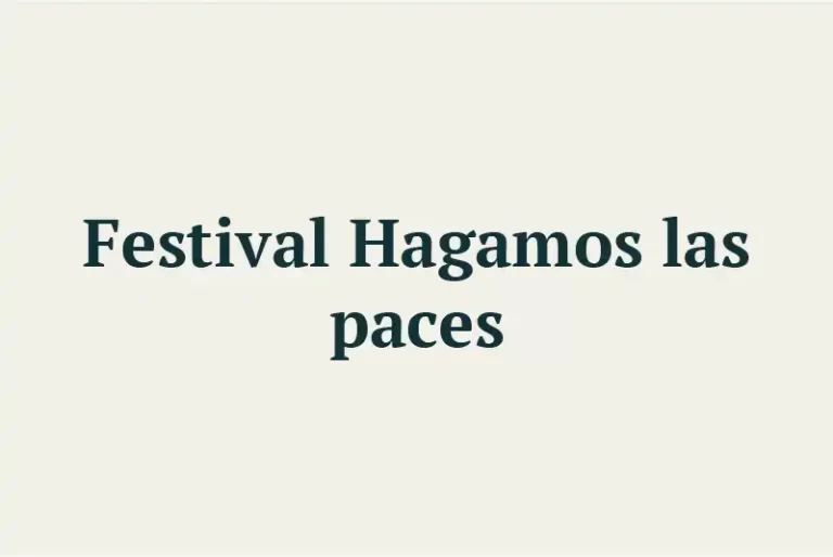 Festival Hagamos las paces