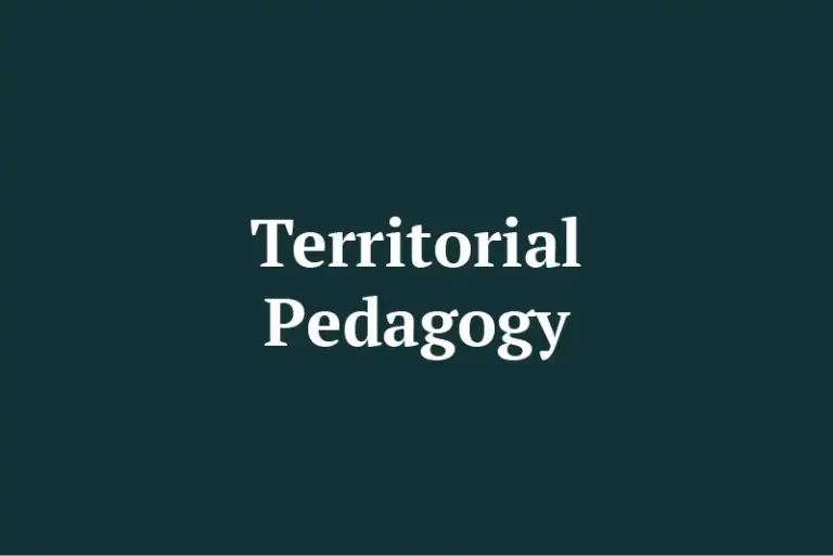 Territorial Pedagogy