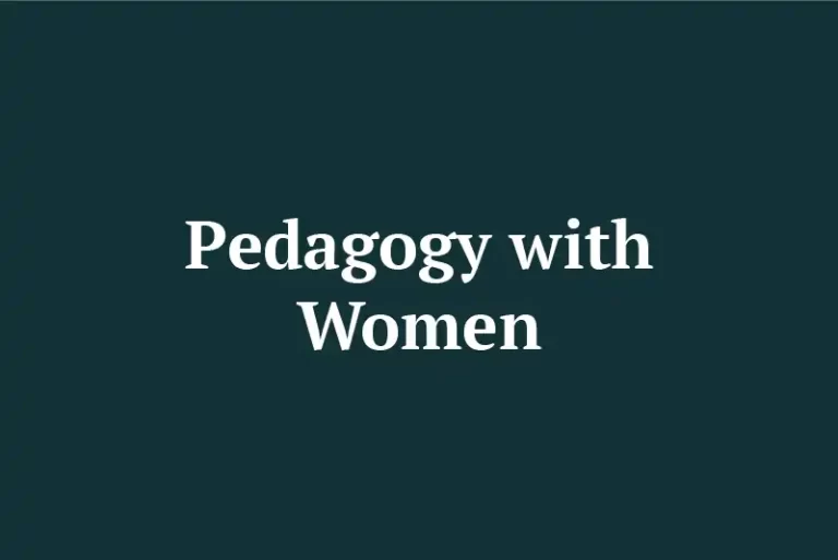 Pedagogy with Women